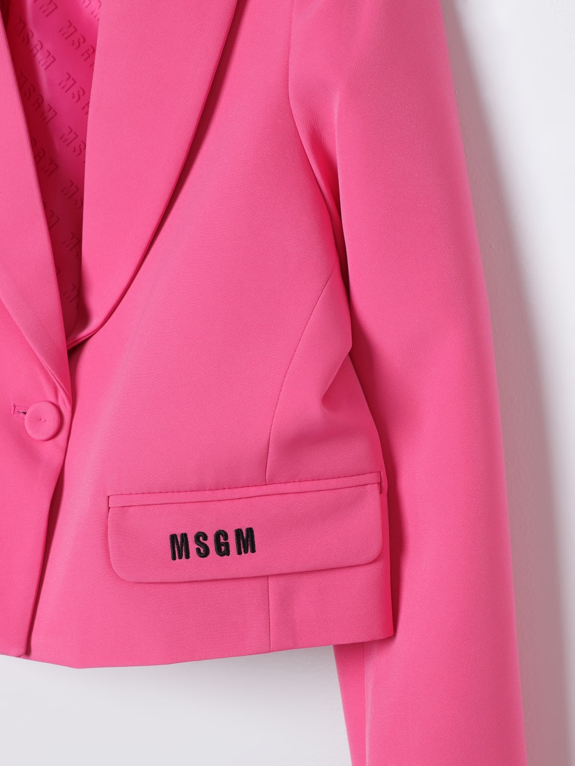 Msgm pink outlet coat