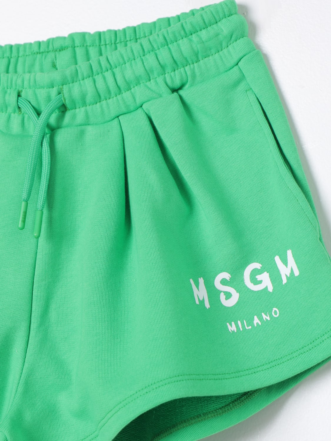 MSGM KIDS: short for girls - Green | Msgm Kids short S4MSJGSH024 online ...