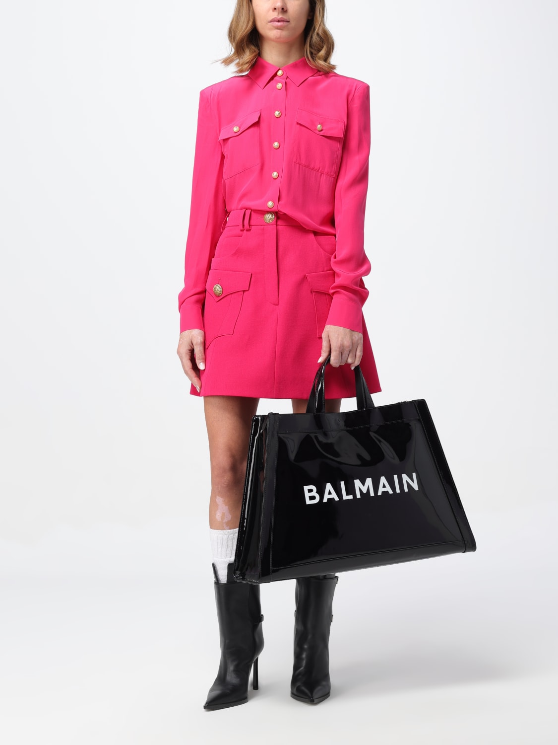 BALMAIN：トップス レディース - フューシャ | GIGLIO.COMオンラインの