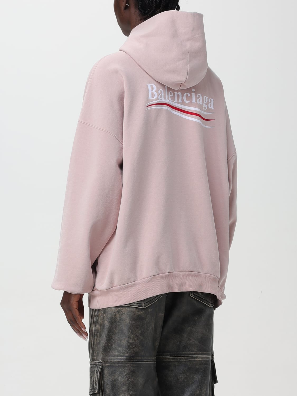 balenciaga hoodie womens pink