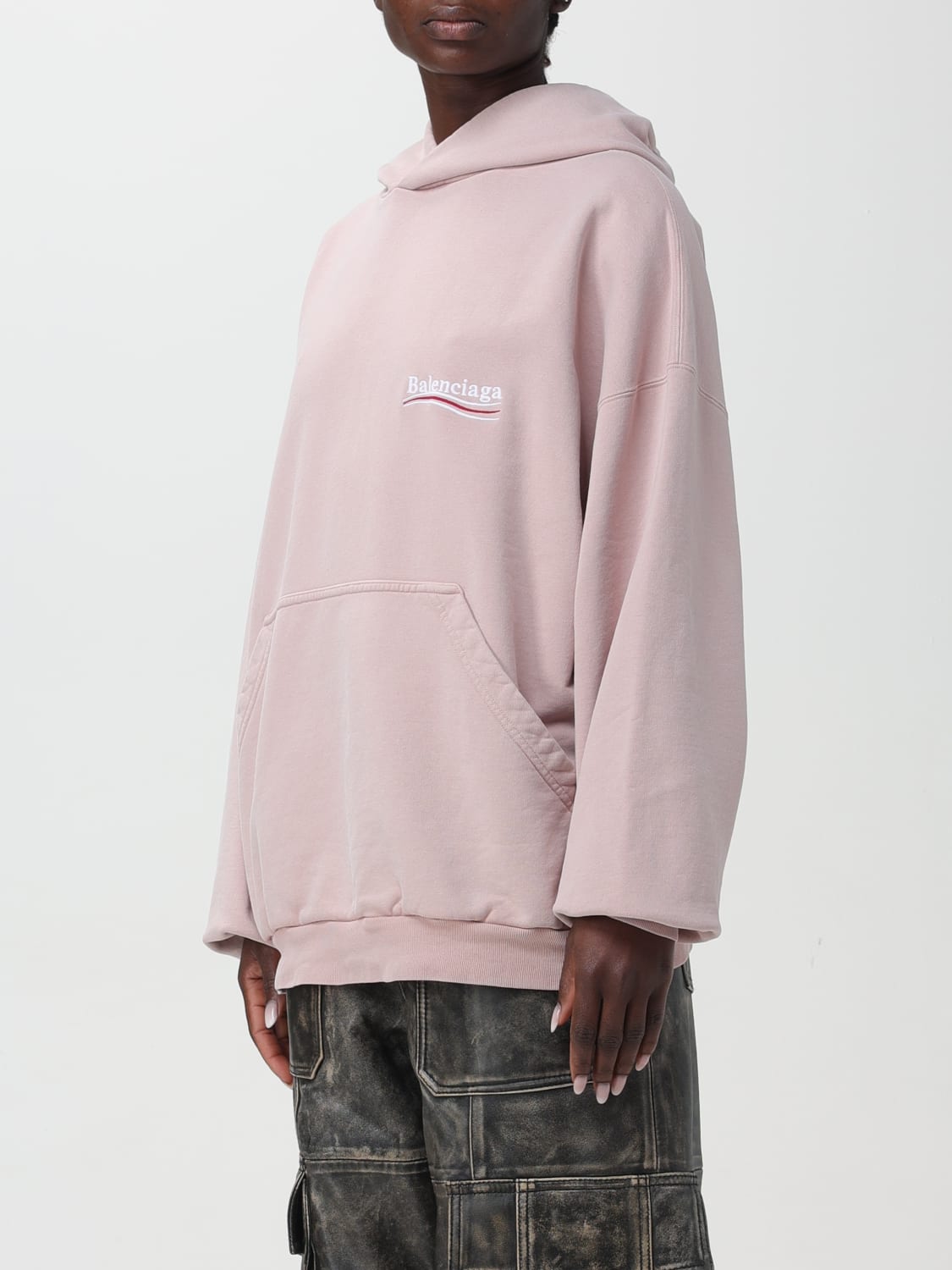 balenciaga hoodie womens pink