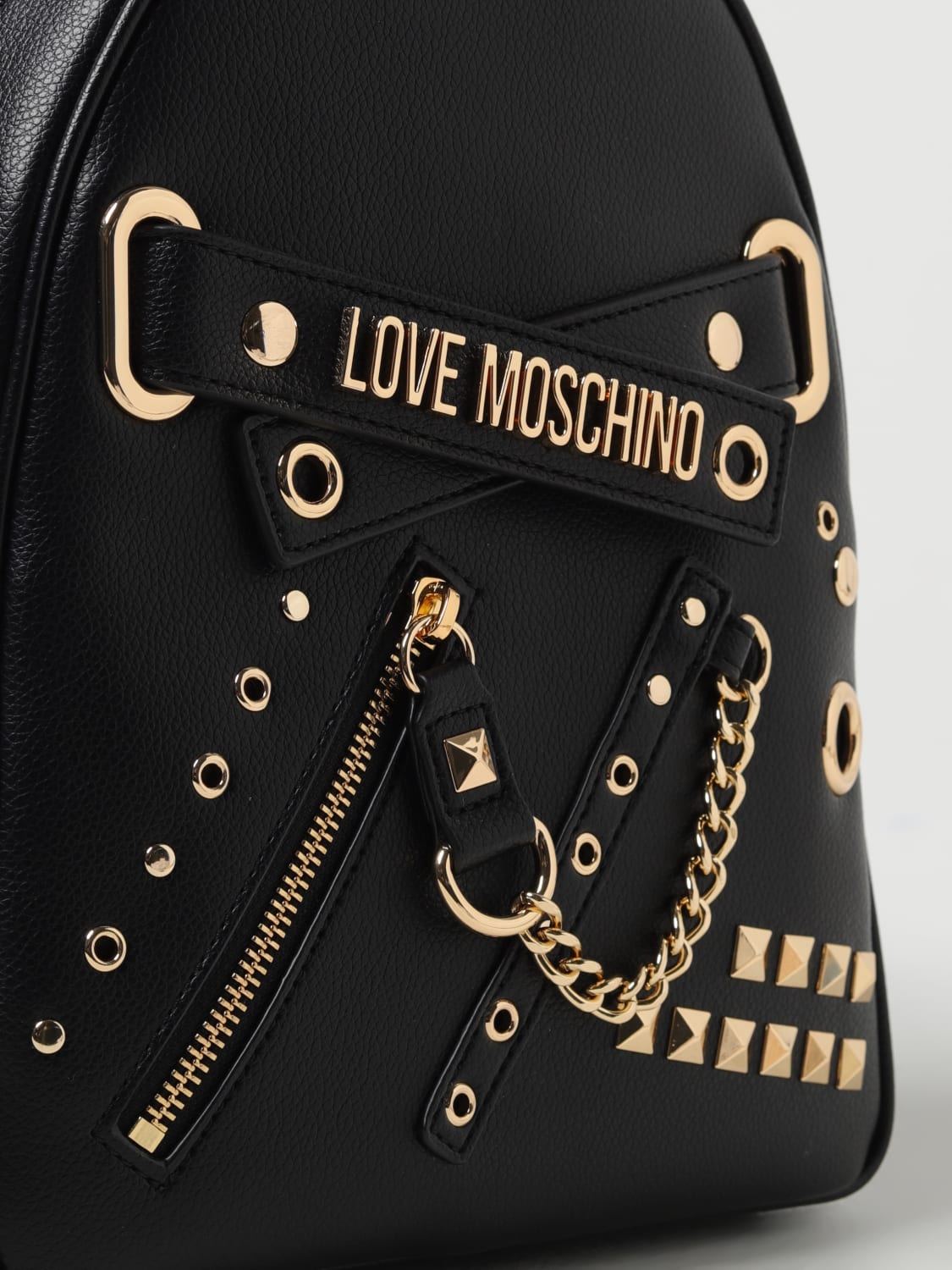 Moschino studded online backpack