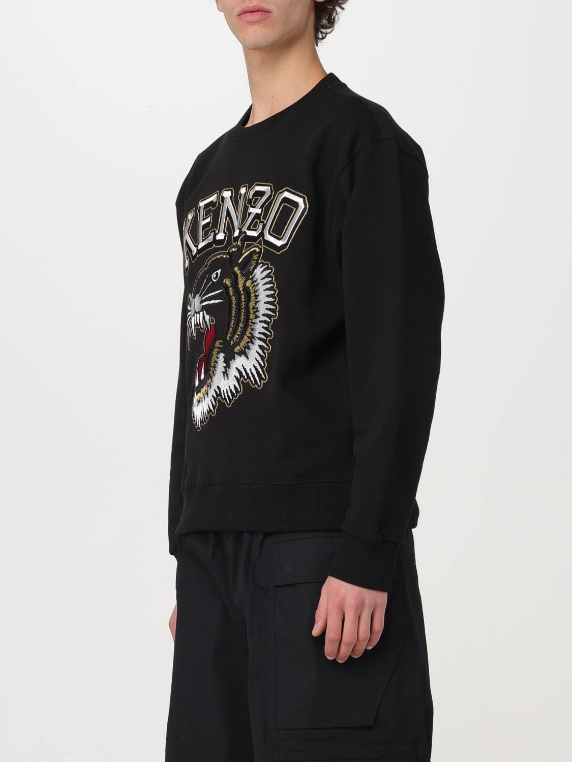 Black and best sale white kenzo sweater