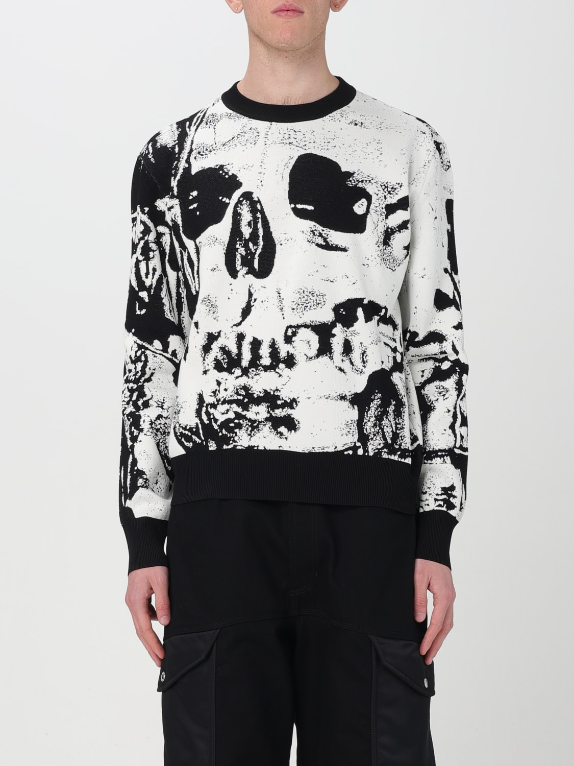 ALEXANDER MCQUEEN sweater for man White Alexander McQueen