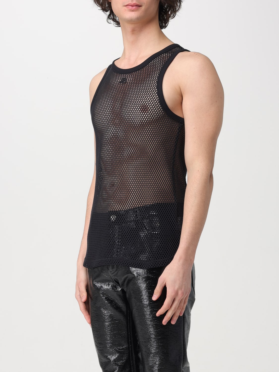 Mens black outlet tank top jumper