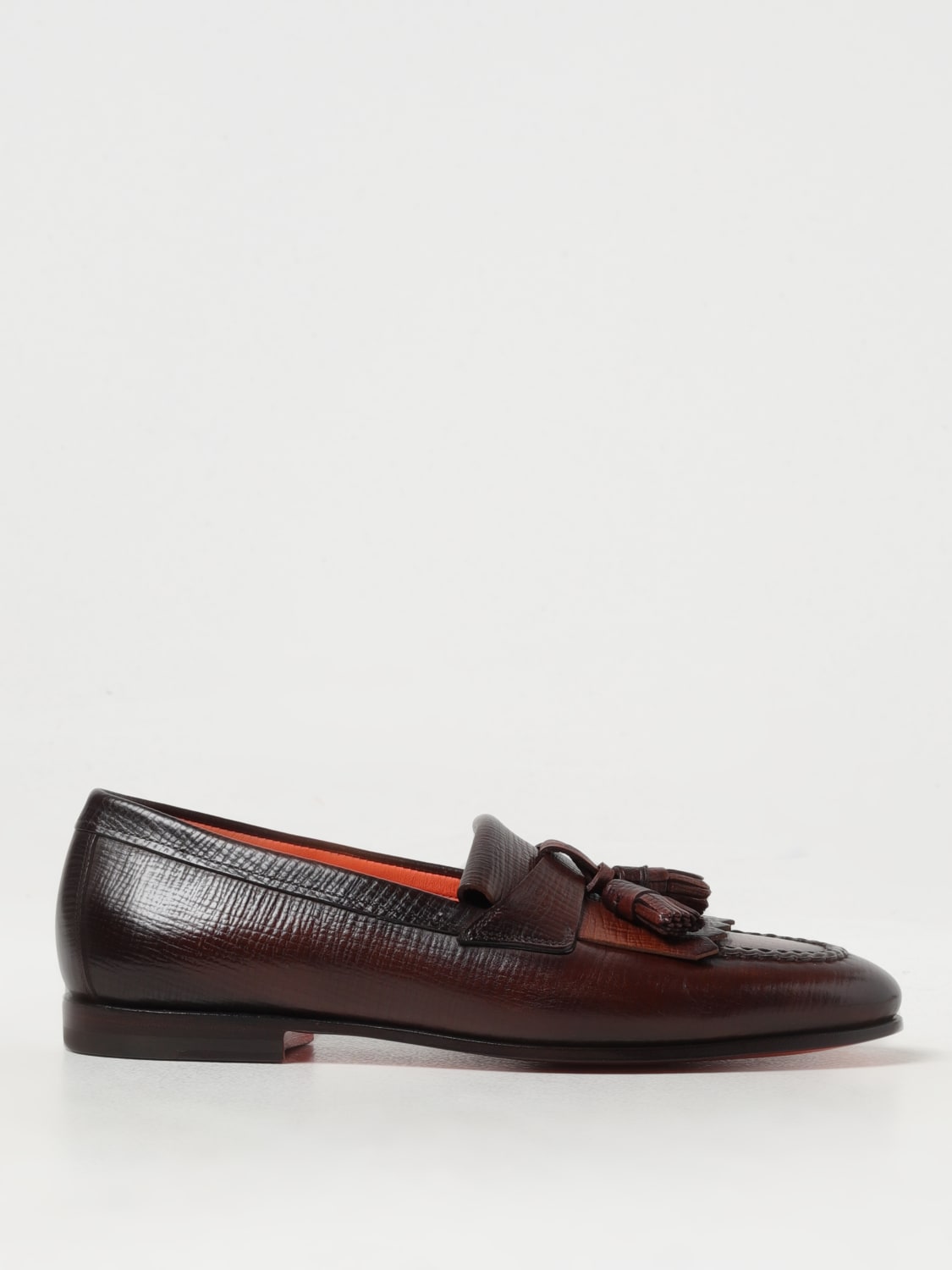 SANTONI Mocassins homme Brun Mocassins Santoni