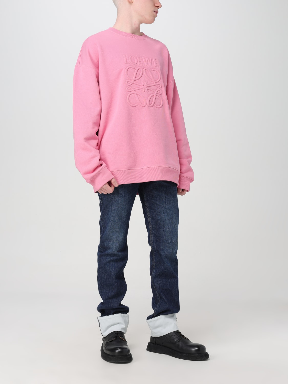 LOEWE Sudadera para hombre Rosa Sudadera Loewe H526Y24X32 en