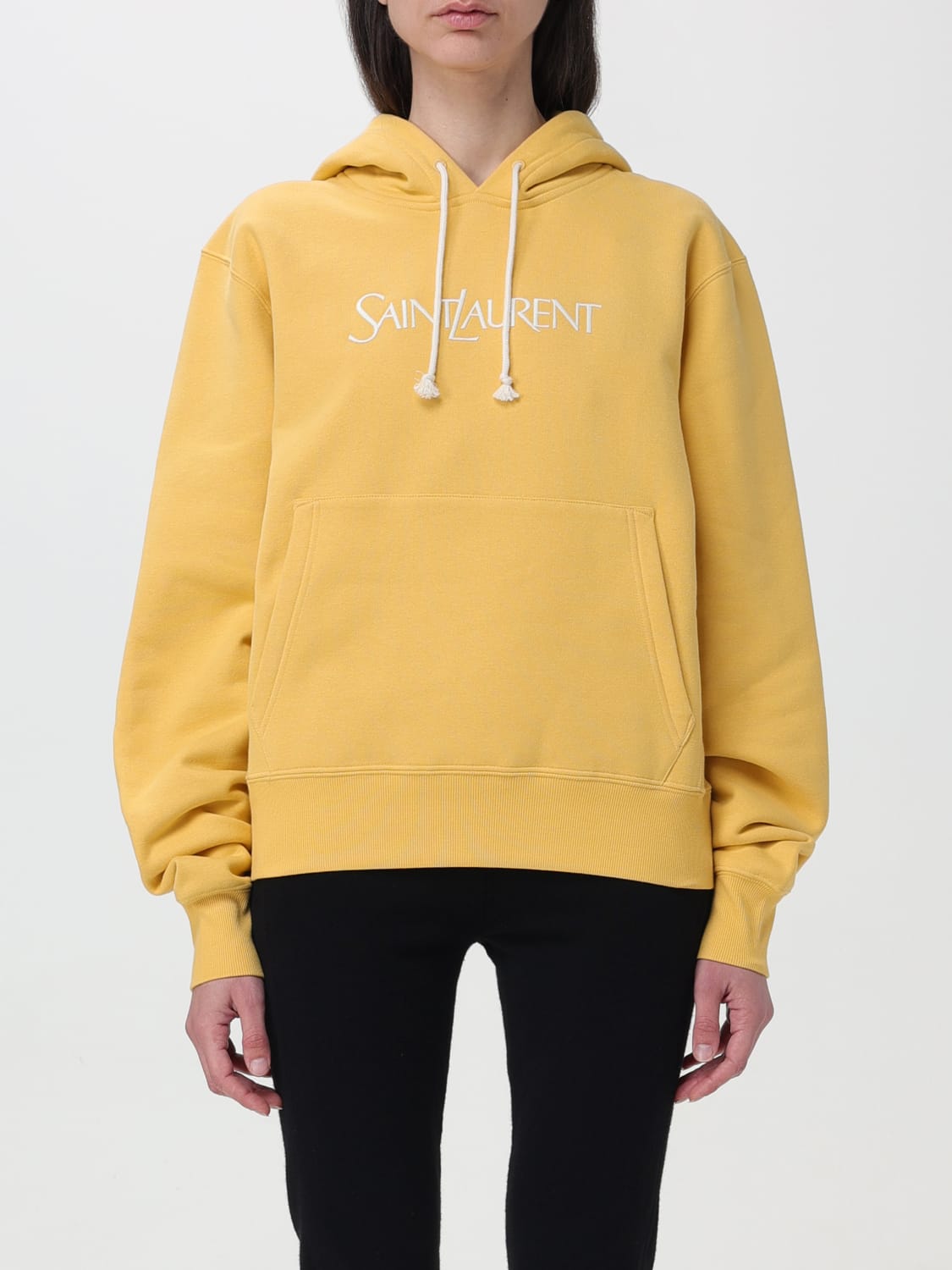 SAINT LAURENT sweatshirt for woman Yellow Saint Laurent