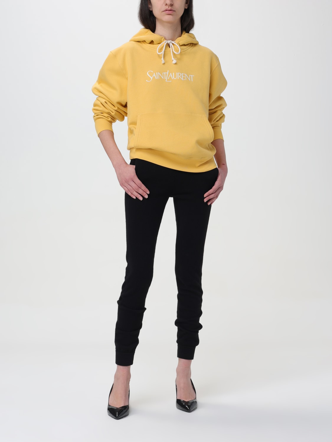 SAINT LAURENT sweatshirt for woman Yellow Saint Laurent