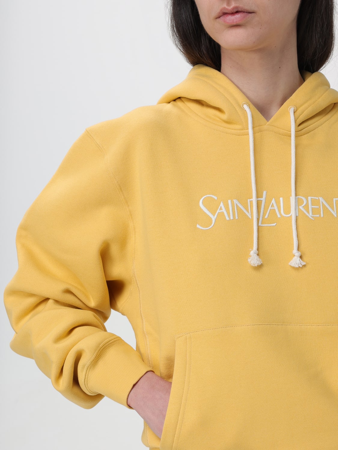 Saint laurent yellow sweatshirt sale