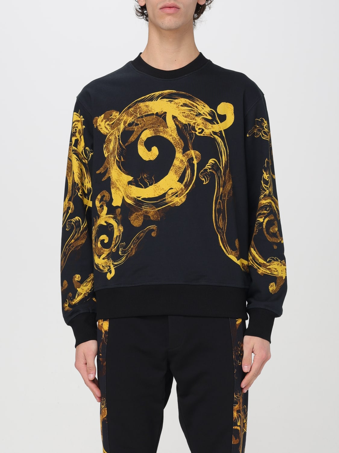 VERSACE JEANS COUTURE sweatshirt for man Black Versace Jeans