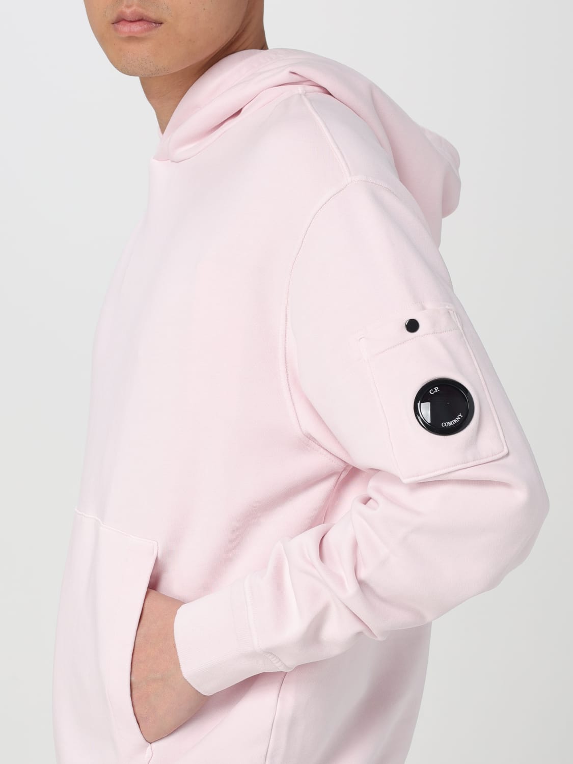 C.P. COMPANY, Sudadera Rosa de Hombre