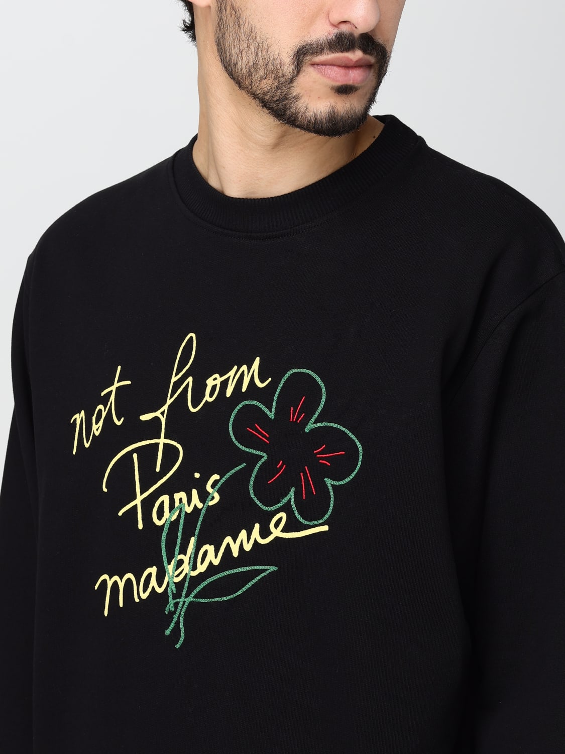 DROLE DE MONSIEUR Pull homme Noir Pull Drole De Monsieur