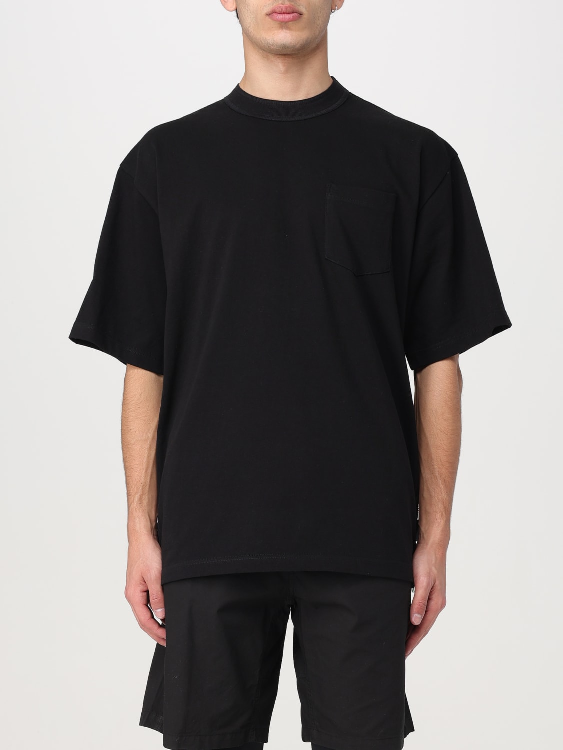 SACAI: t-shirt for man - Black | Sacai t-shirt 2403377M online at