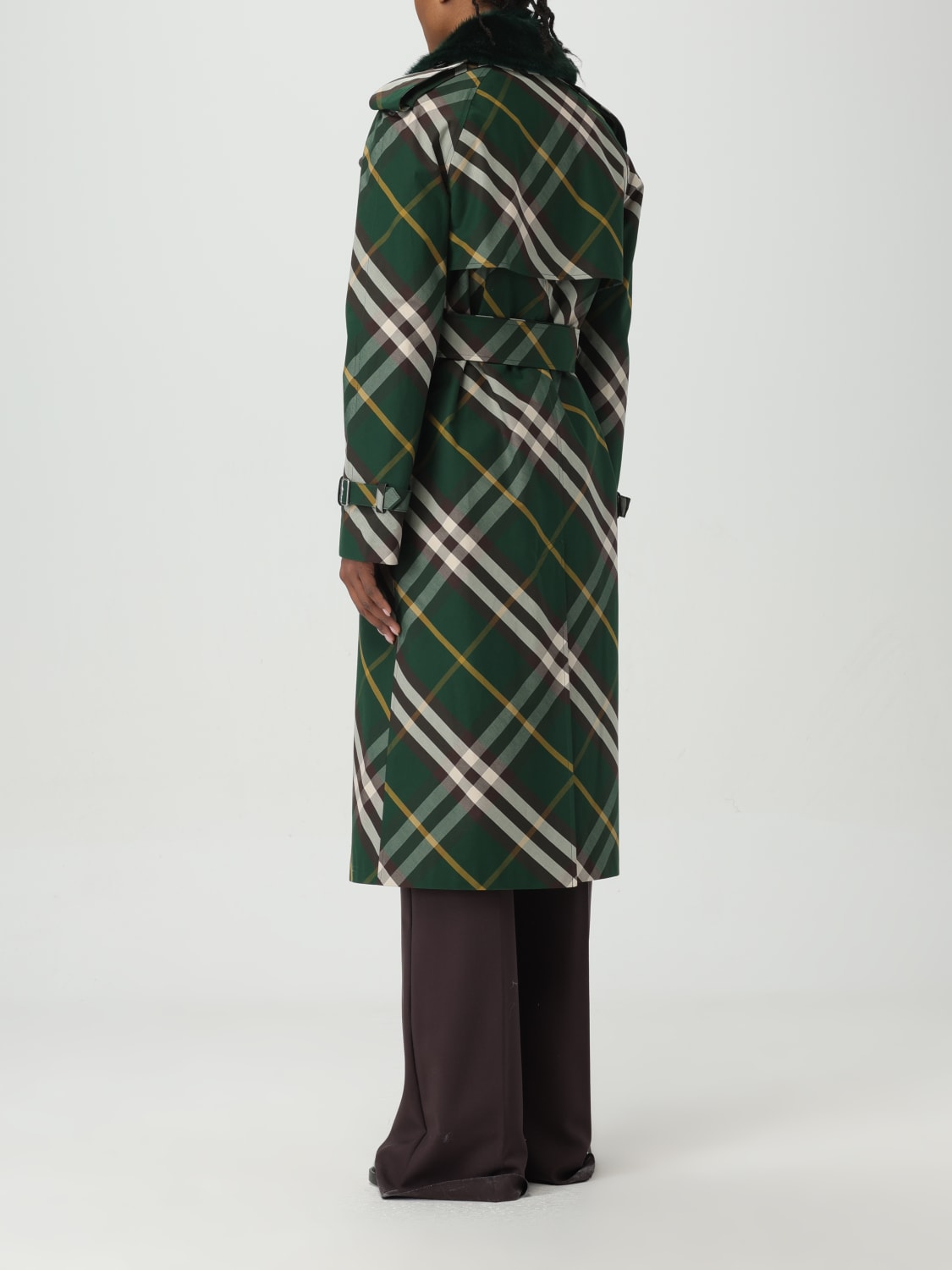 Burberry on sale green coat