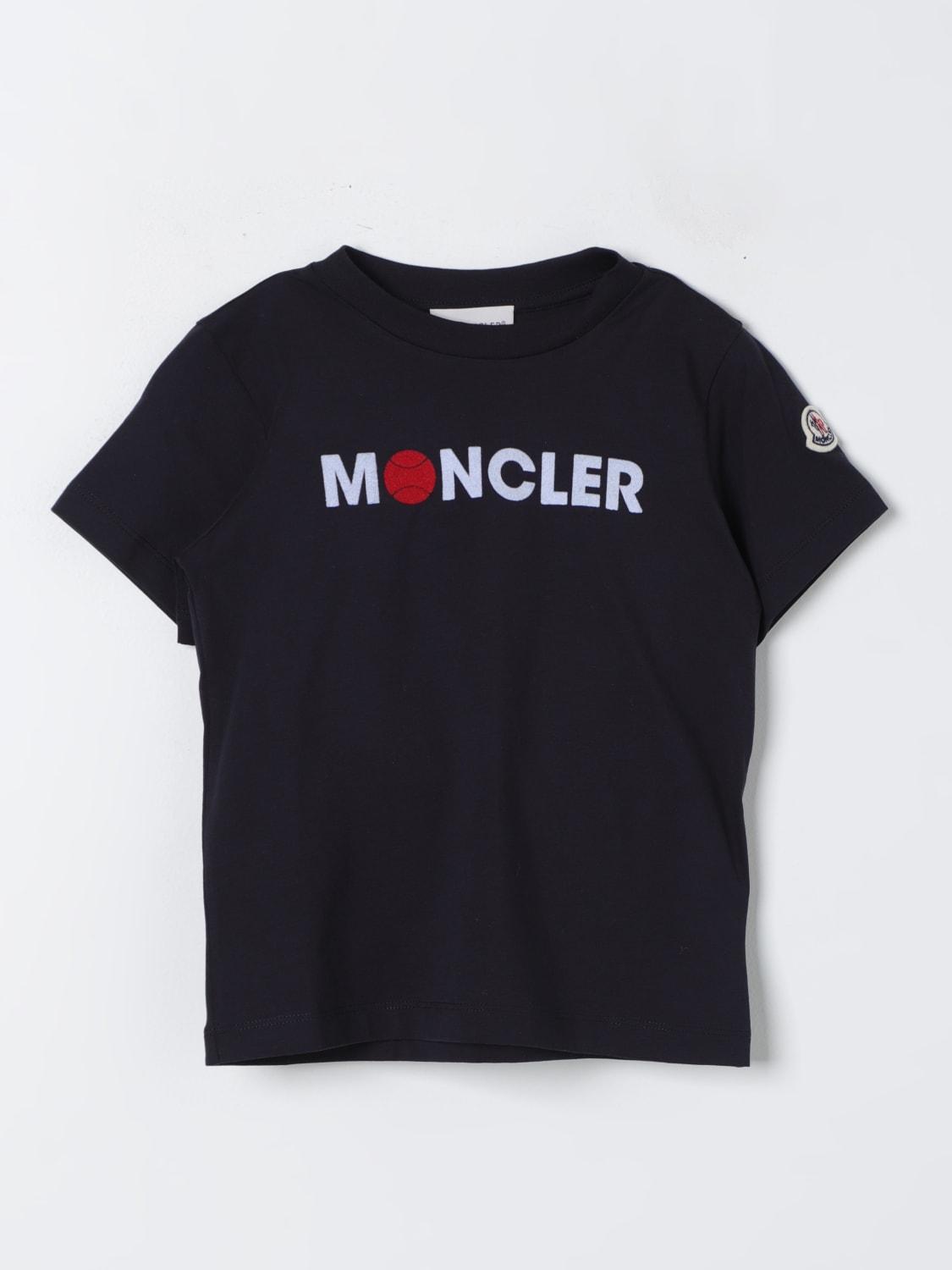 MONCLER: t-shirt for boys - Blue | Moncler t-shirt 8C0000389AFV