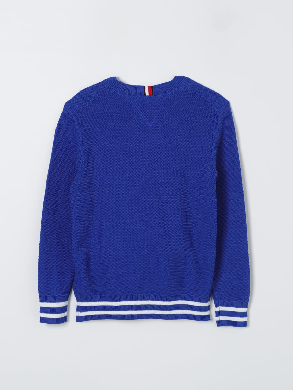 Tommy Hilfiger, Boys Essential Colour Block Sweater, Navy C87