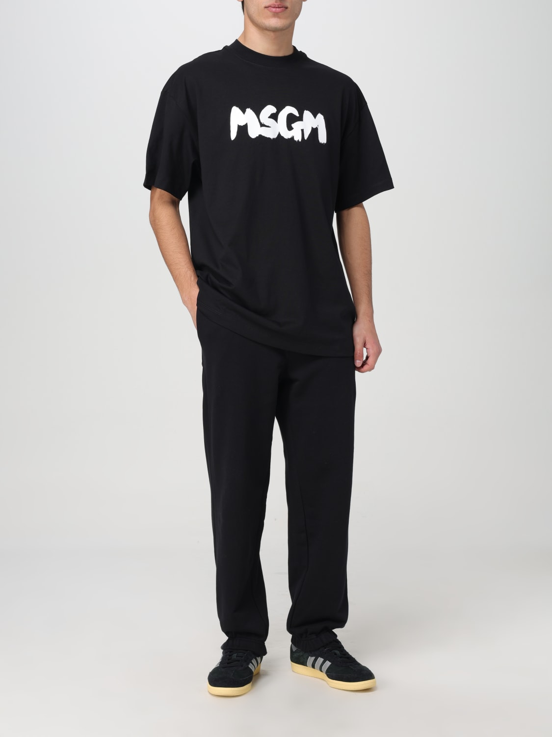 MSGM：スウェット メンズ - ブラック | GIGLIO.COMオンラインのMSGM