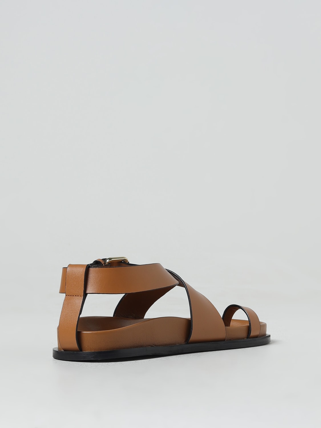 A.EMERY: flat sandals for woman - Brown | A.emery flat sandals