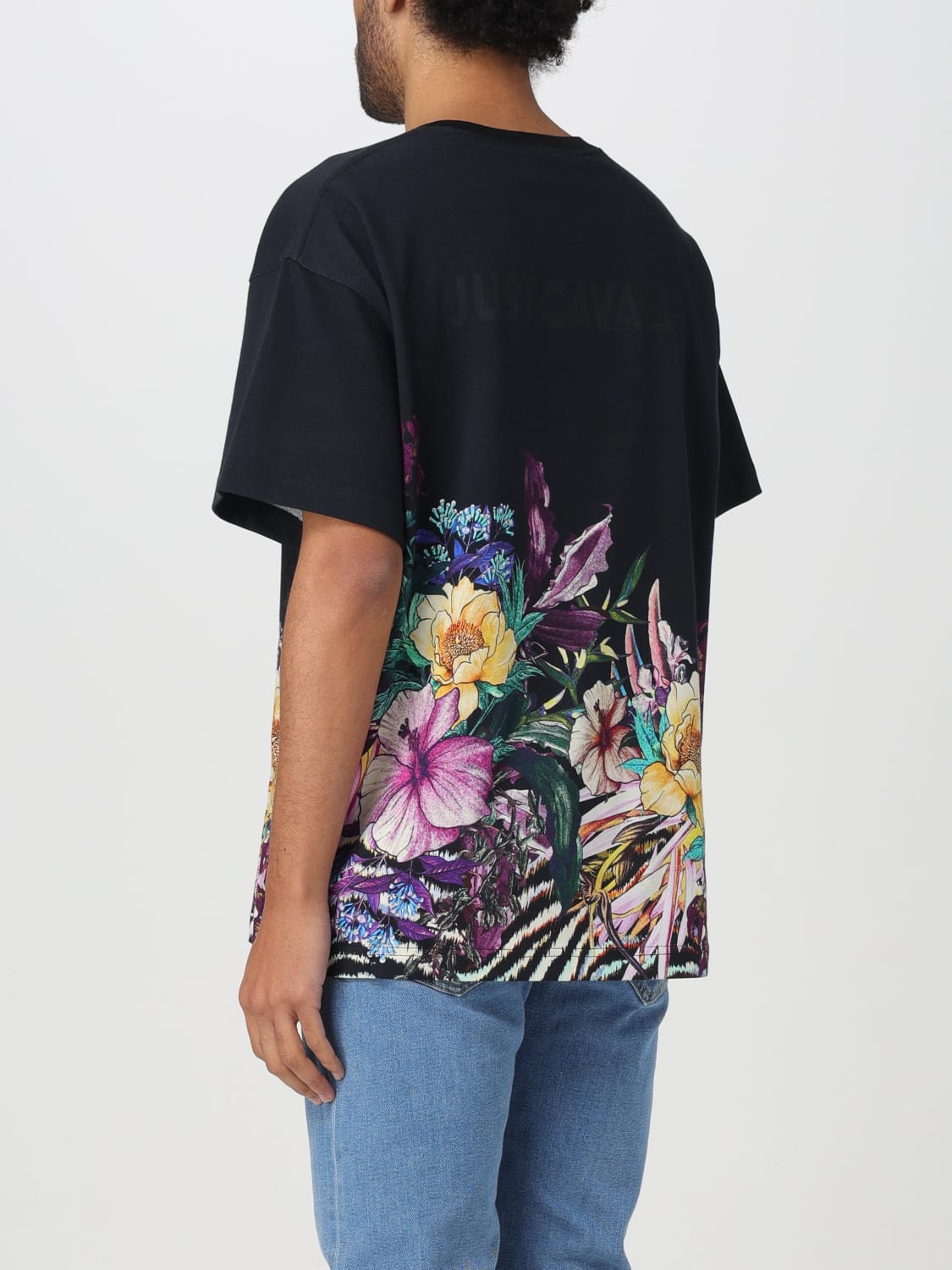 JUST CAVALLI：Tシャツ メンズ - ブラック | GIGLIO.COMオンラインの