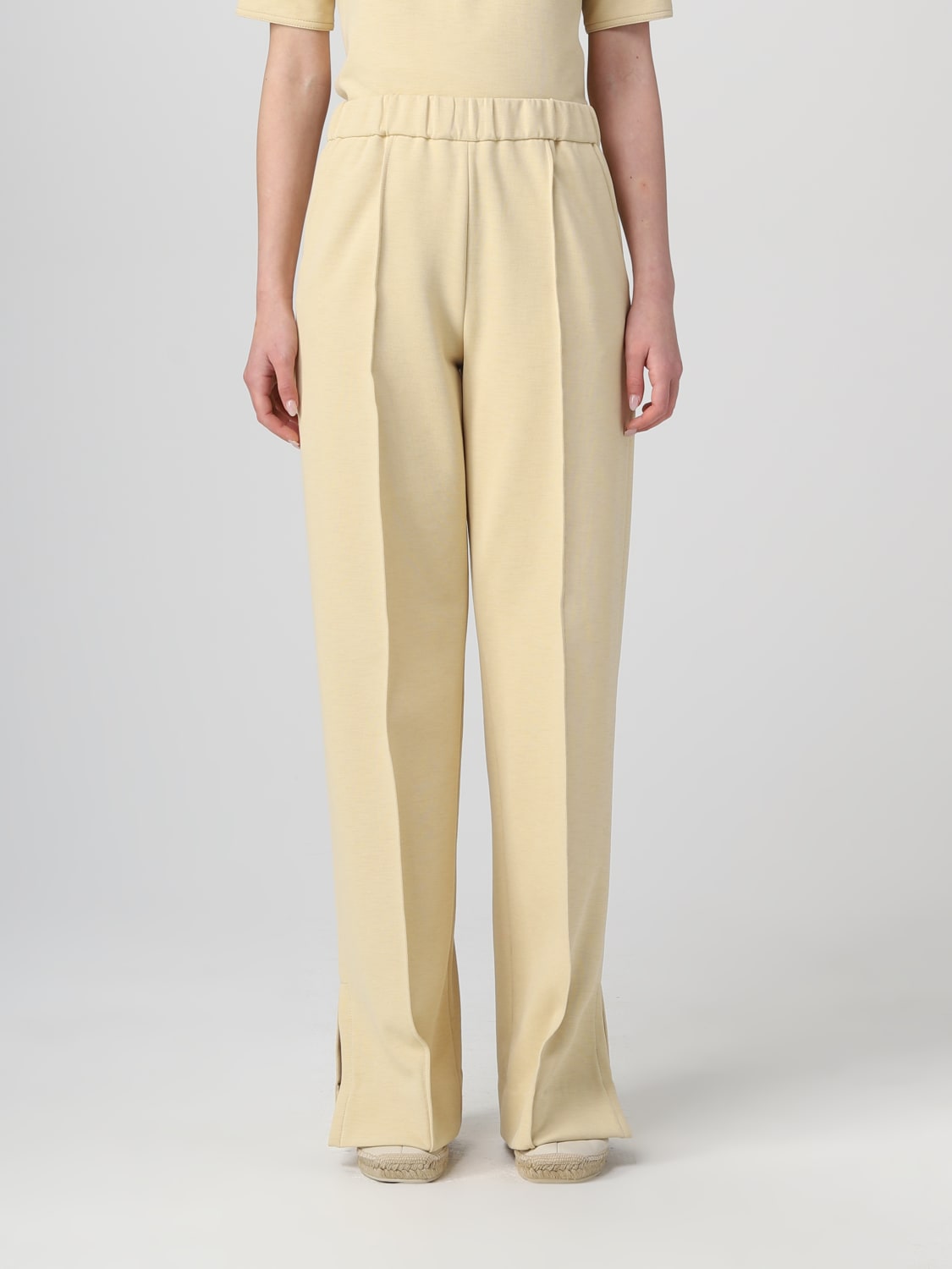 Pleated pants in beige - Jil Sander