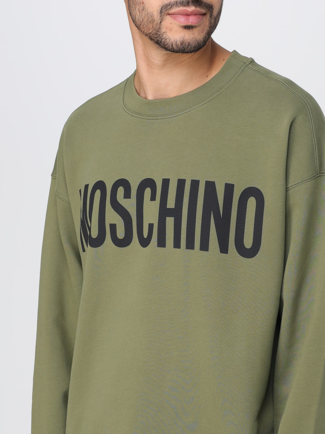 MOSCHINO COUTURE sweatshirt in cotton Green Moschino Couture