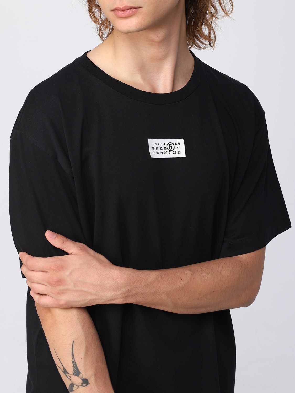 MM6 MAISON MARGIELA: t-shirt for men - Black | Mm6 Maison Margiela