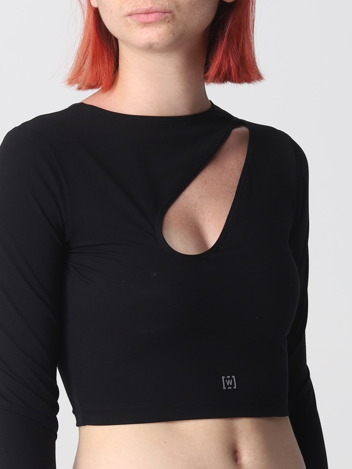 WOLFORD: top for woman - Black  Wolford top 53244 online at