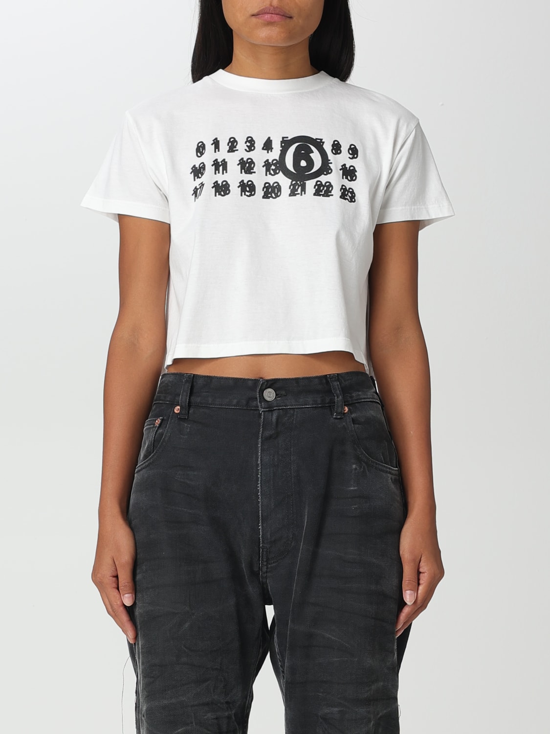 MM6 MAISON MARGIELA: t-shirt for woman - White | Mm6 Maison