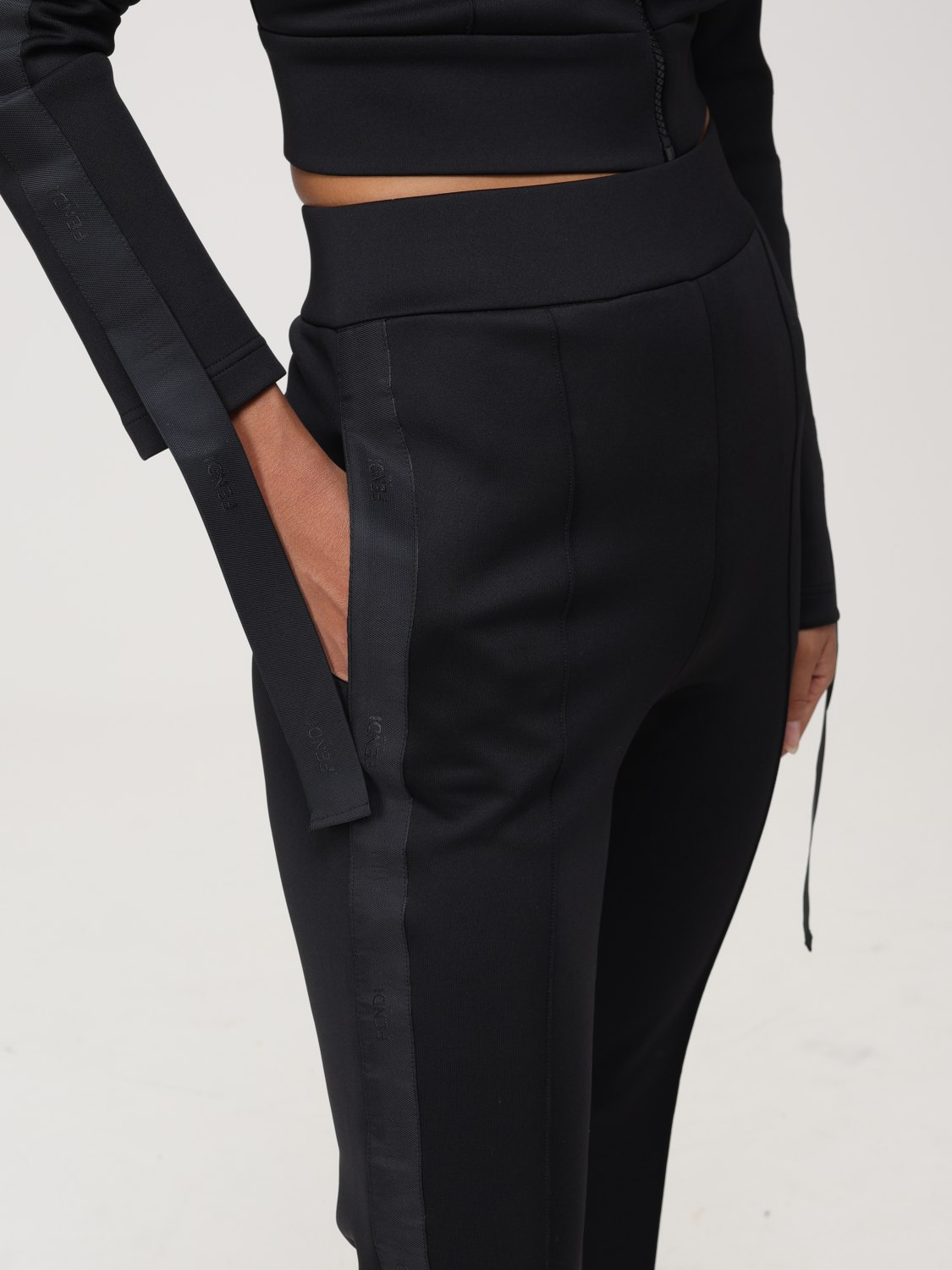 FENDI: trousers for women - Black