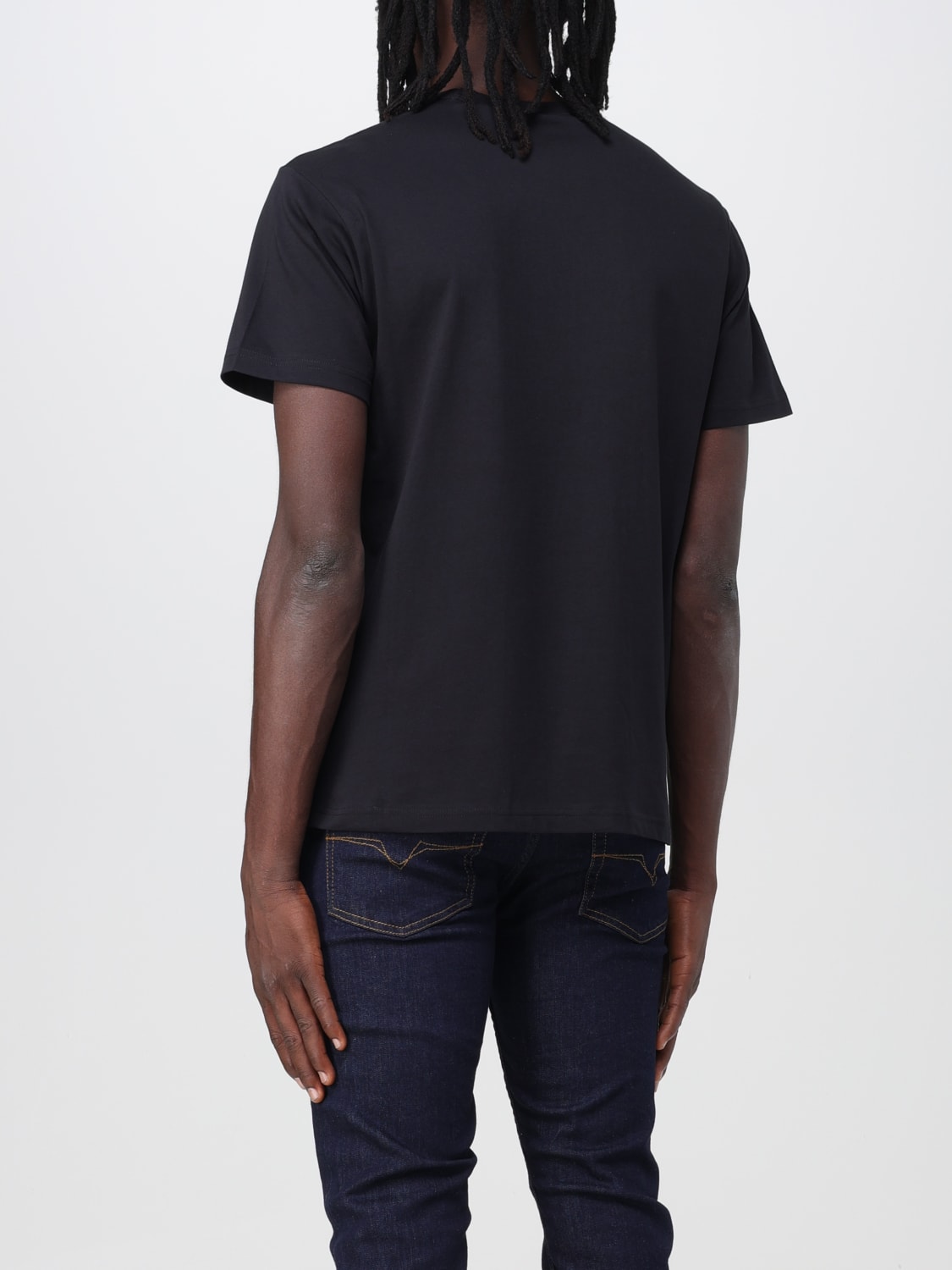 Plain black versace t sales shirt