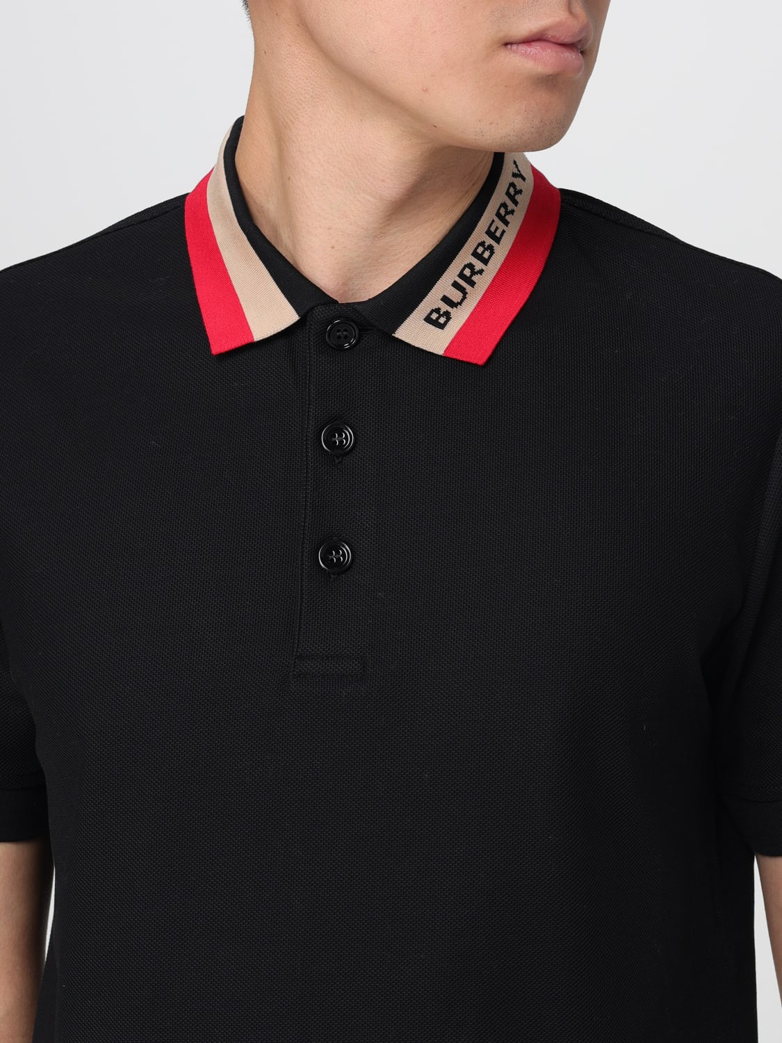 Polo burberry noir homme hot sale