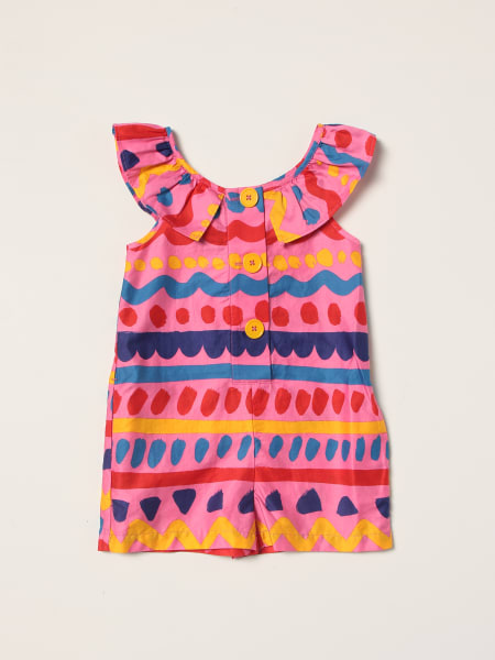 Kids' Stella Mccartney: Stella McCartney cotton romper with geometric print