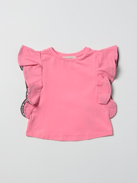 Twinset top with flounces and logoed band