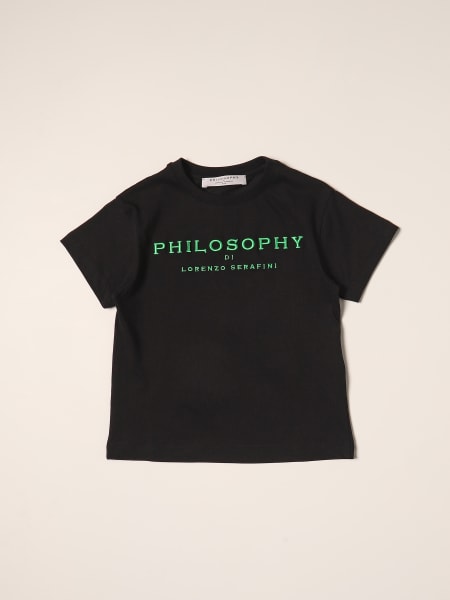 Philosophy Di Lorenzo Serafini kids: Philosophy Di Lorenzo Serafini logo t-shirt
