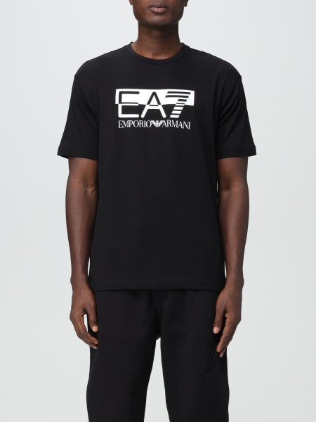 Ea7 uomo: T-shirt Ea7 in cotone con logo