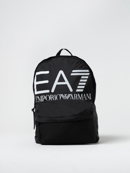 Ea7 uomo: Zaino Ea7 in nylon con stampa logo