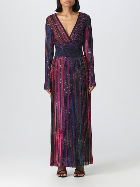 Missoni dress in pleated viscose and lurex blend