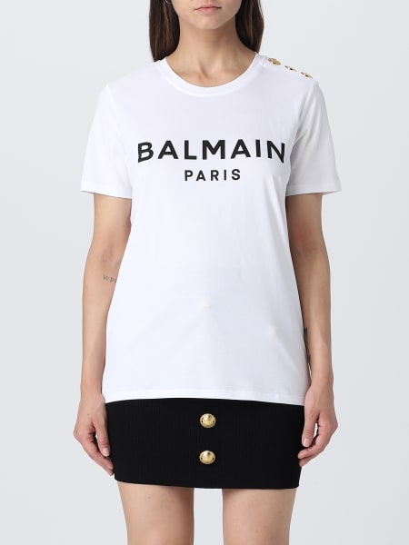 Balmain: T-shirt femme Balmain