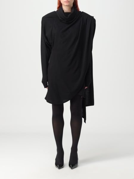 Saint Laurent wool dress with hood