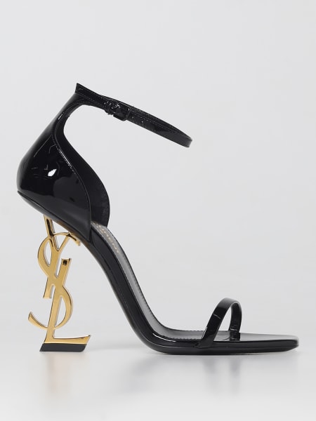 Saint Laurent Opyum sandals in patent leather with sculptural heel