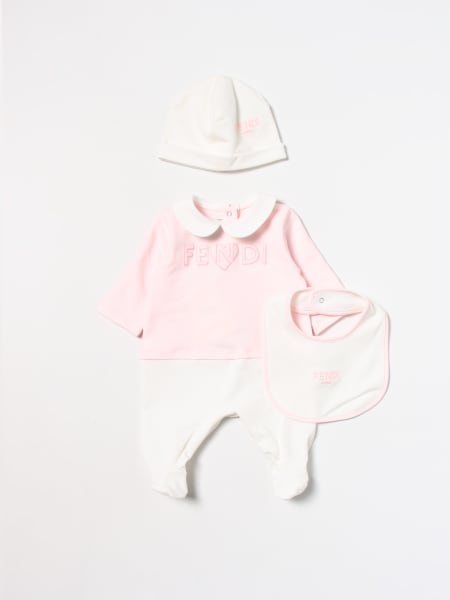 Fendi baby combined jacket in stretch cotton