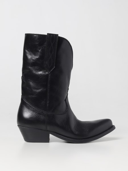 Golden Goose Wish Star Texan ankle boots in tumbled leather