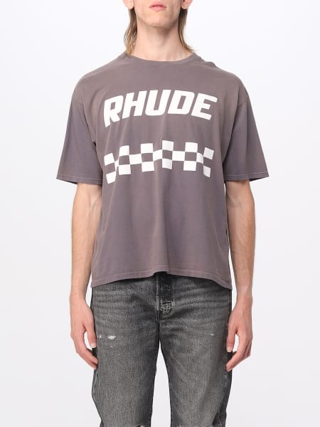 Rhude: T-shirt Rhude in cotone con stampa