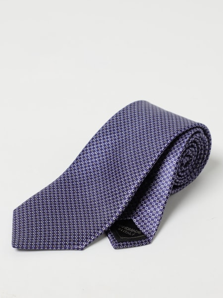 Cravatta Brioni in seta con micro stampa