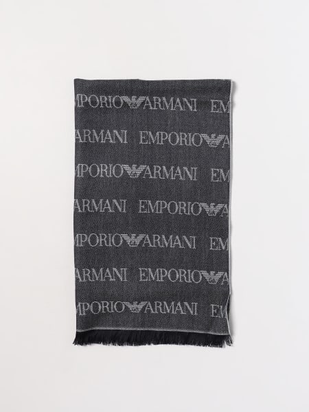 Emporio Armani scarf in virgin wool blend