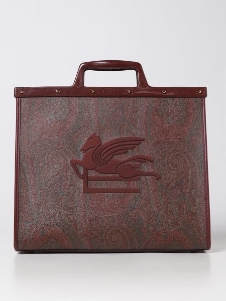 Etro Love Trotter bag in coated cotton with embroidered logo
