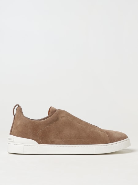 Zegna Triple Stitch™ suede low top sneakers