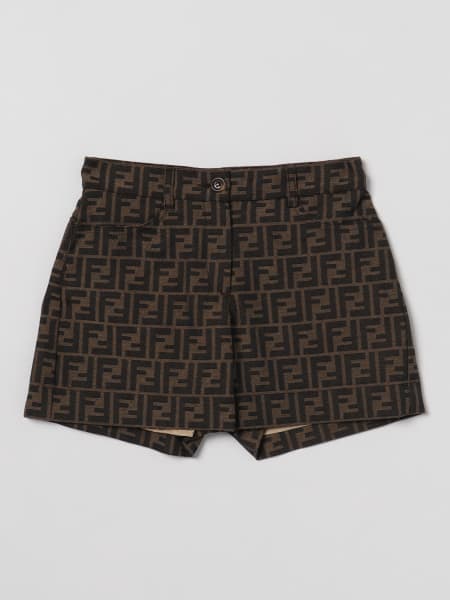 FENDI KIDS short for girls Tobacco Fendi Kids short