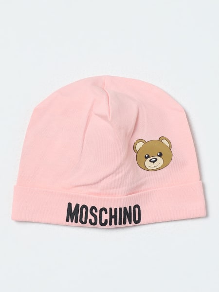 Cappello Moschino Baby in cotone con logo